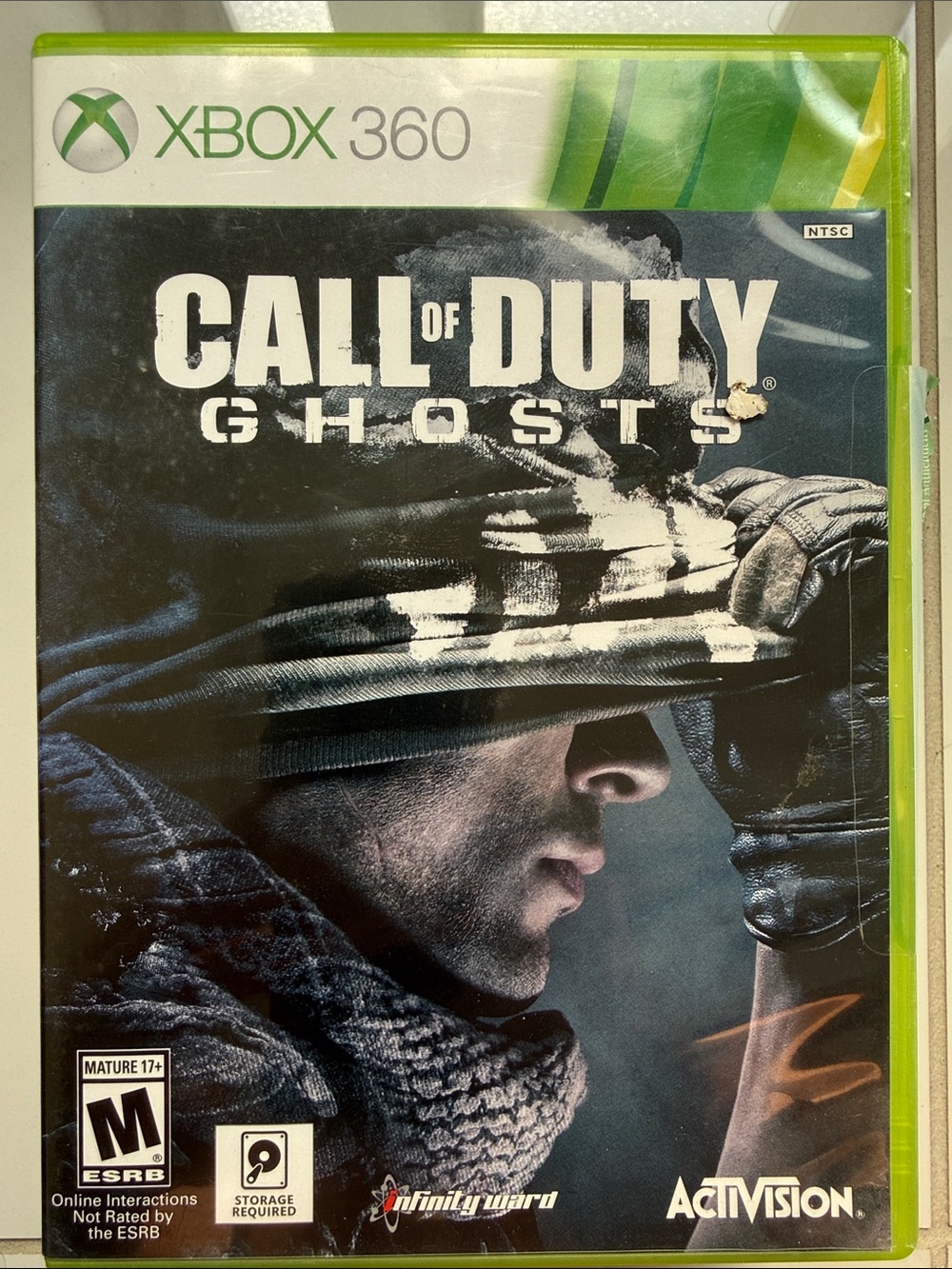 Call of Duty: Ghosts (Xbox 360) - Black & Gray Cover